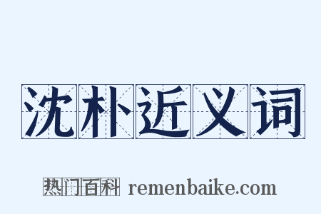 沈朴近义词是什么意思的图片